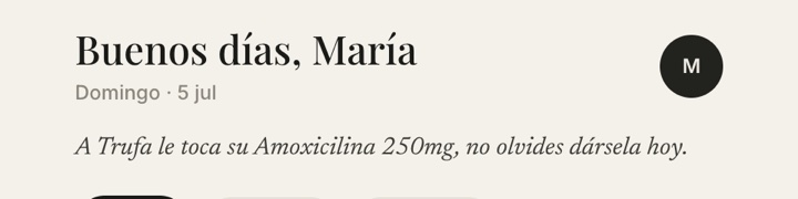 El saludo contextual de Hoy