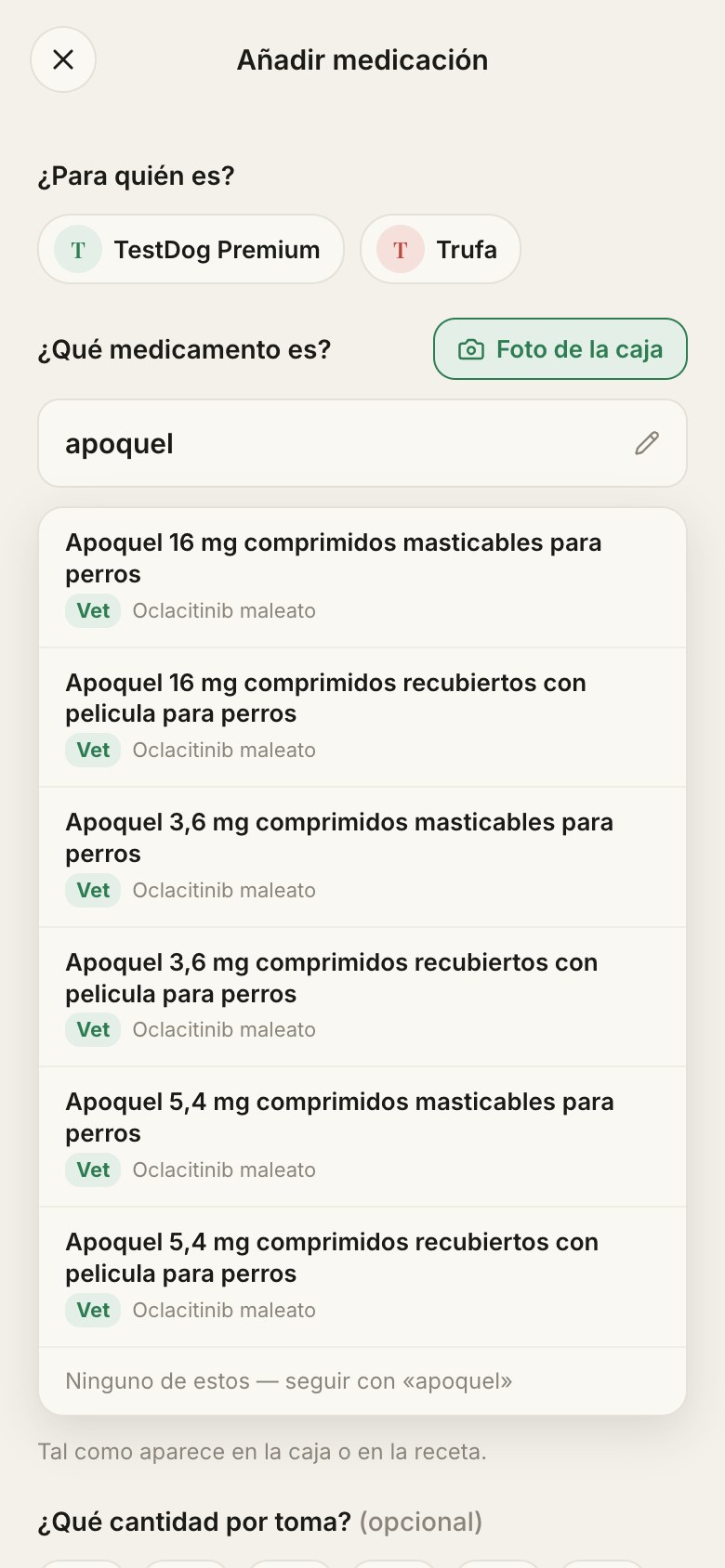 El alta de medicación con el buscador del vademécum oficial